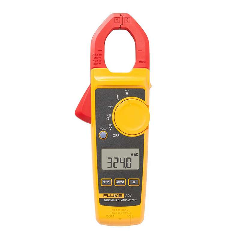 True-RMS Clamp Meter with Temperature and Capcitance Capability for Current Measurements up to 400A
